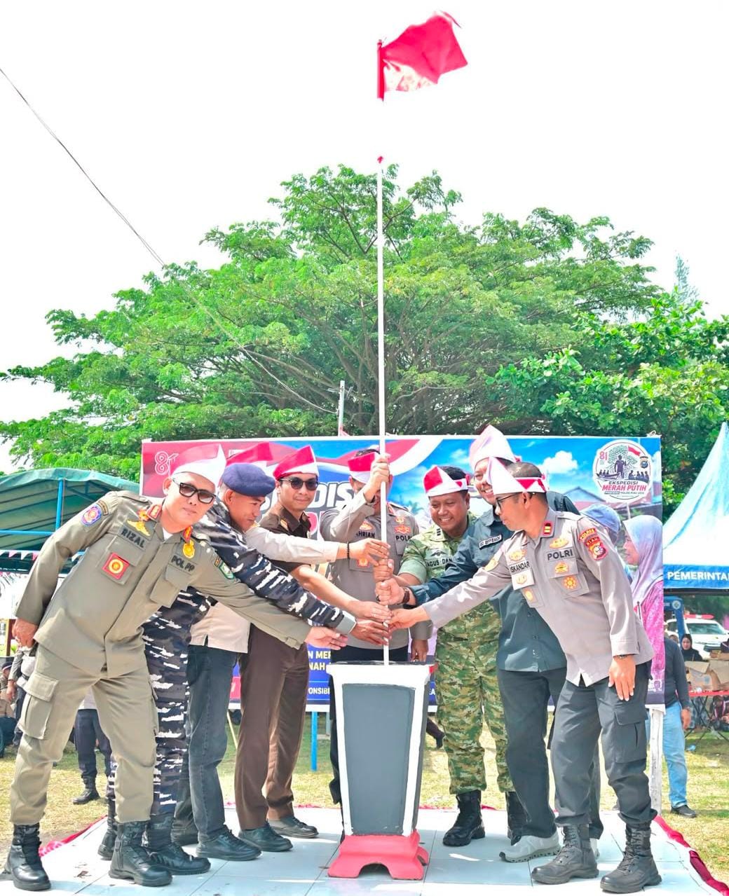 Ekspedisi Merah Putih Presisi di Pambang Pesisir, Sinergi Polri dan Pemkab Bengkalis Hadir Untuk Masyarakat