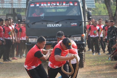Semarakkan HUT RI ke-81, Yonif 141/AYJP Gelar Lomba Tradisional Bersama Prajurit dan Keluarga