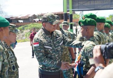 Perkuat Pertahanan Wilayah, Menhan Sjafrie Sjamsoeddin Tinjau Pembangunan Dua Yonif Teritorial di Riau