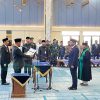 Lantik Sekdako Pekanbaru dan Pejabat Baru, Walikota Agung Nugroho Titipkan Sejumlah PR Besar