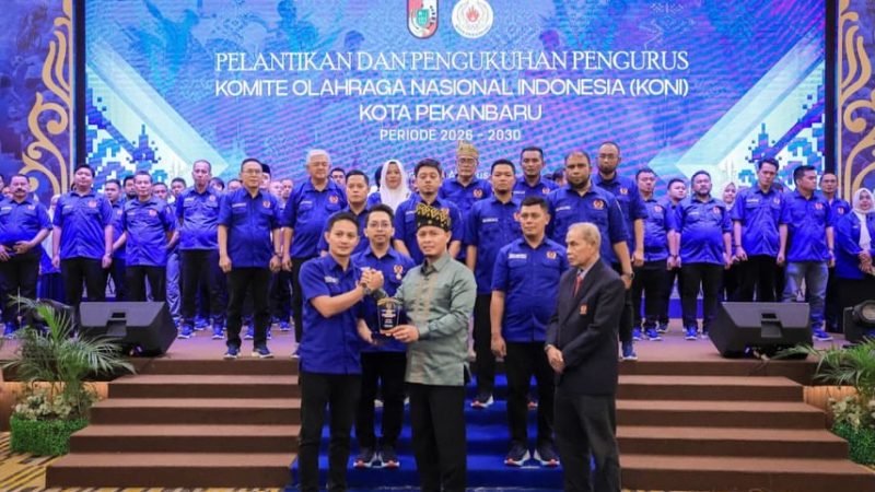 Resmi Dilantik, Achmad Faisal Reza Komitmen Bawa KONI Pekanbaru Masuki Era Baru Prestasi Olahraga