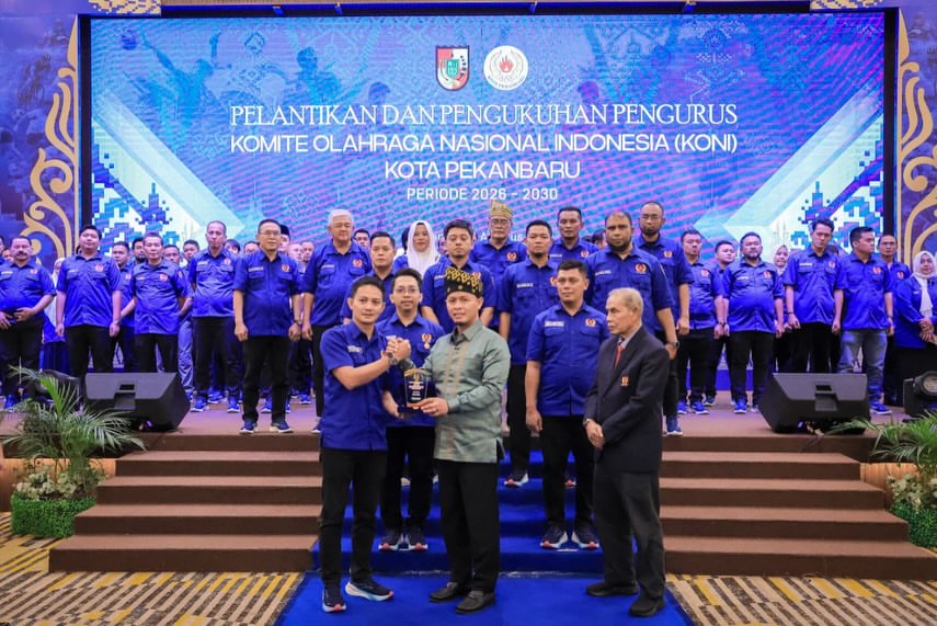 Resmi Dilantik, Achmad Faisal Reza Komitmen Bawa KONI Pekanbaru Masuki Era Baru Prestasi Olahraga