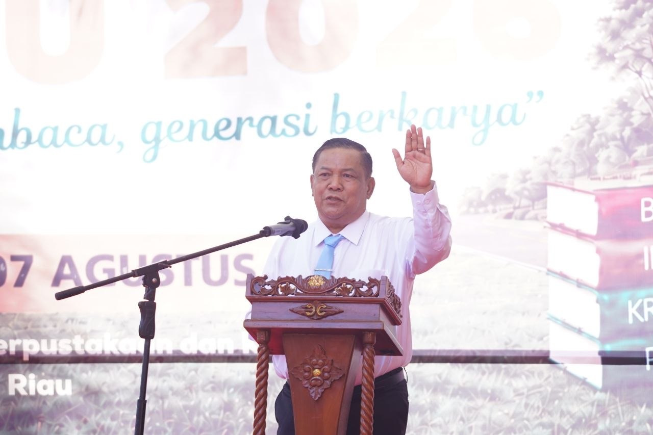 Buka Festival Literasi Riau 2026, Pemprov Kejar Target Minat Baca 73 Persen di 2029