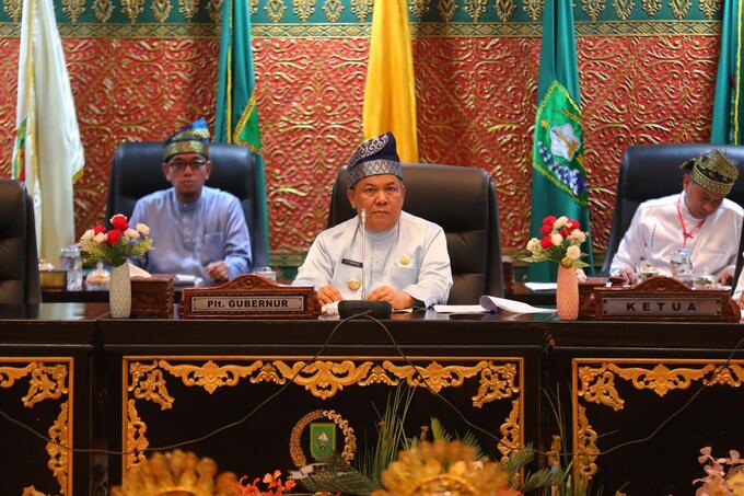 Sidang Paripurna HUT ke-69 Riau, Pemprov Optimalkan Hak Pendapatan Daerah Tanpa Beban Pajak Baru
