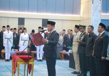 Matangkan Persiapan HUT Ke-81 RI, Wali Kota Pekanbaru Resmi Kukuhkan 40 Anggota Paskibraka 2026