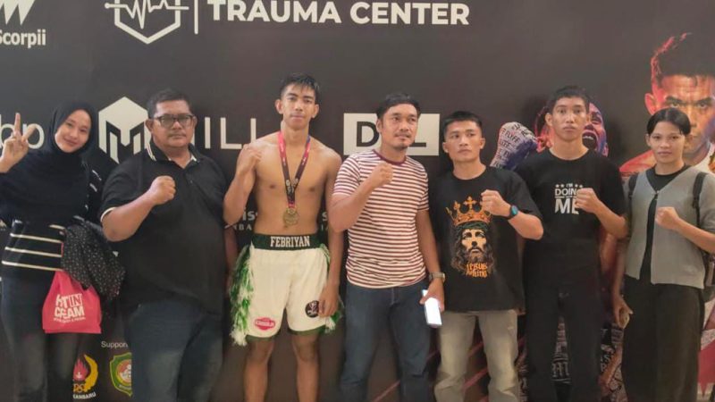 Atlet Terbaik Kickboxing Bengkalis Raih Medali Emas di SSS Pekanbaru