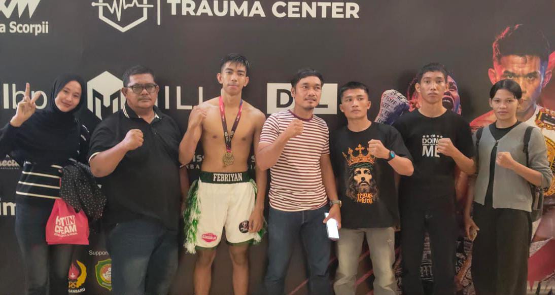 Atlet Terbaik Kickboxing Bengkalis Raih Medali Emas di SSS Pekanbaru