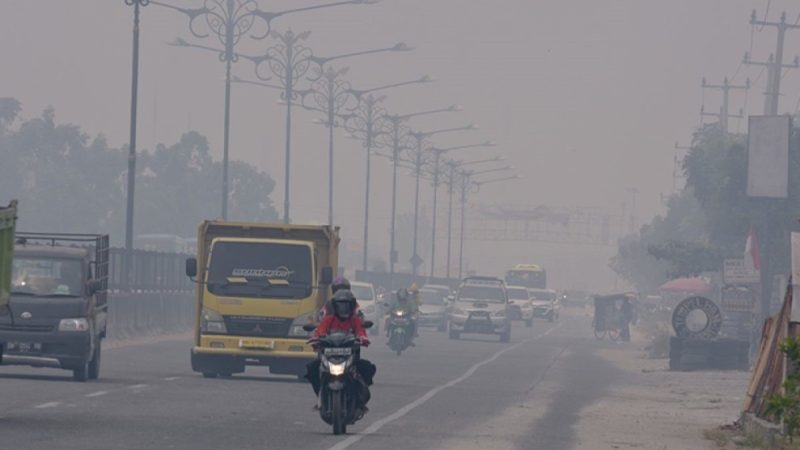 Pekanbaru Dikepung Asap Pekat Level Tidak Sehat, Diskes Siagakan 21 Puskesmas Antisipasi Lonjakan ISPA