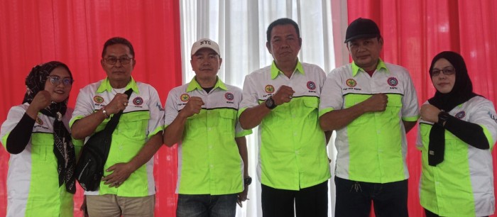PC FSP KEP SPSI Muara Enim Hadiri Upacara Penurunan Bendera HUT ke-81