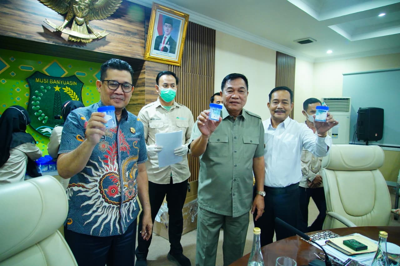 Bupati Toha Tegaskan Komitmen Bersih Narkoba, Pejabat Pemkab Muba Jalani Tes Urine