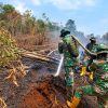 Kodam XIX/Tuanku Tambusai Terus Kejar Pendinginan Karhutla di Inhu, Pulau Jum’at Masih Berasap