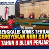 PN Bengkalis Vonis Terdakwa Pengeroyokan Rudi Saputra 1 Tahun 6 Bulan Penjara