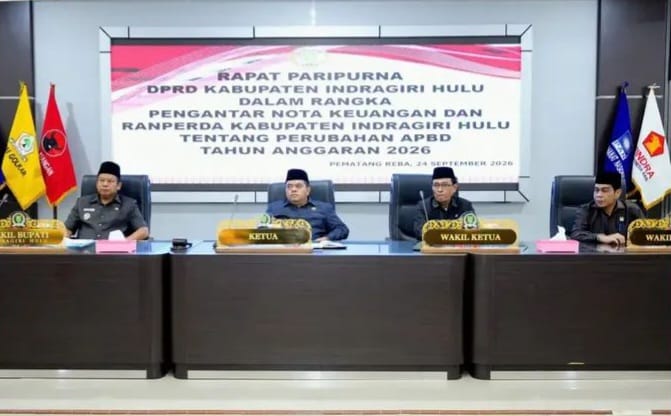 Ketua DPRD Inhu Sabtu P. Sinurat Pimpin Paripurna Perubahan APBD 2026, Pendapatan Naik Rp56,9 Miliar untuk Karhutla dan DAK
