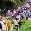 Bupati dan Wabup Inhu Larut dalam Tradisi Beaghak Tabak di HUT ke-22 Kecamatan Batang Peranap