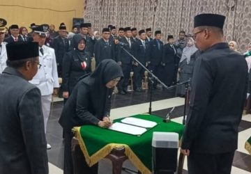 Lantik 80 Pejabat, Bupati Inhu Tegaskan Jabatan ASN Bukan untuk Diperjualbelikan