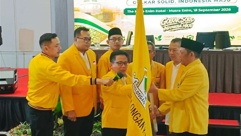 H Adriansyah Resmi Terpilih Ketua DPD Partai Golkar Muara Enim Periode 2026-2031