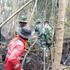 Cegah Api Kembali Muncul, Kodam XIX/Tuanku Tambusai Lanjutkan Pendinginan Karhutla Inhu