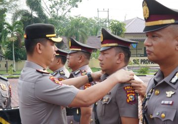 Tiga Jabatan Kapolsek di Polres Bengkalis Resmi Berganti, Ini Rinciannya