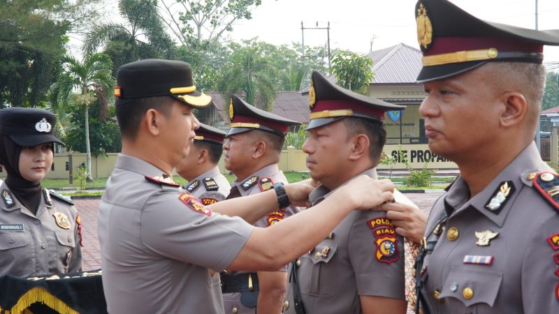 Tiga Jabatan Kapolsek di Polres Bengkalis Resmi Berganti, Ini Rinciannya