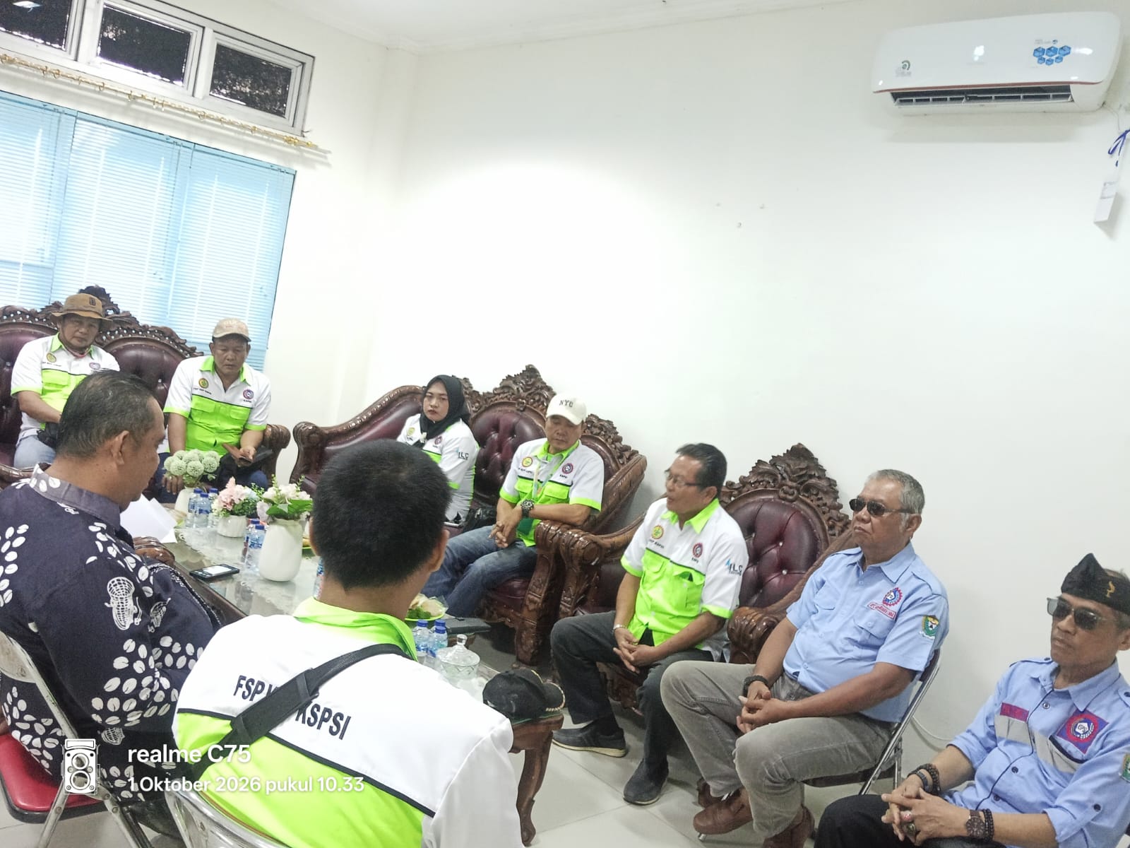 Perkuat Sinergi Ketenagakerjaan PC FSP KEP KSPI Muara Enim Audiensi ke Disnakertrans