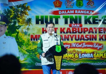 Meriahkan HUT TNI dan Muba, Bupati Toha Tohet Buka Lomba Senjang dan Gaplek