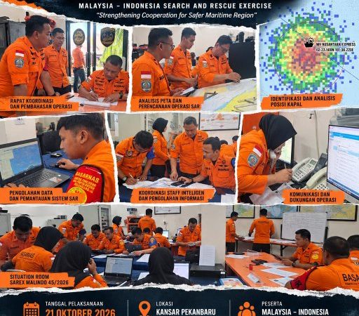 Simulasi Feri Meledak di Selat Malaka, Indonesia-Malaysia Gelar Latihan SAR Bersama SAREX MALINDO 2026