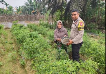 Polsek Rengat Barat Bersama Bhabin kabtibmas Monitoring 5 Desa Dukung Program Astacita Presiden