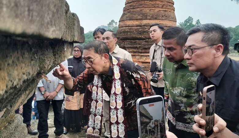 Tinjau Candi Muara Takus, Menbud Fadli Zon dan Sekdaprov Riau Bahas Penataan Situs Sejarah Melayu Tua