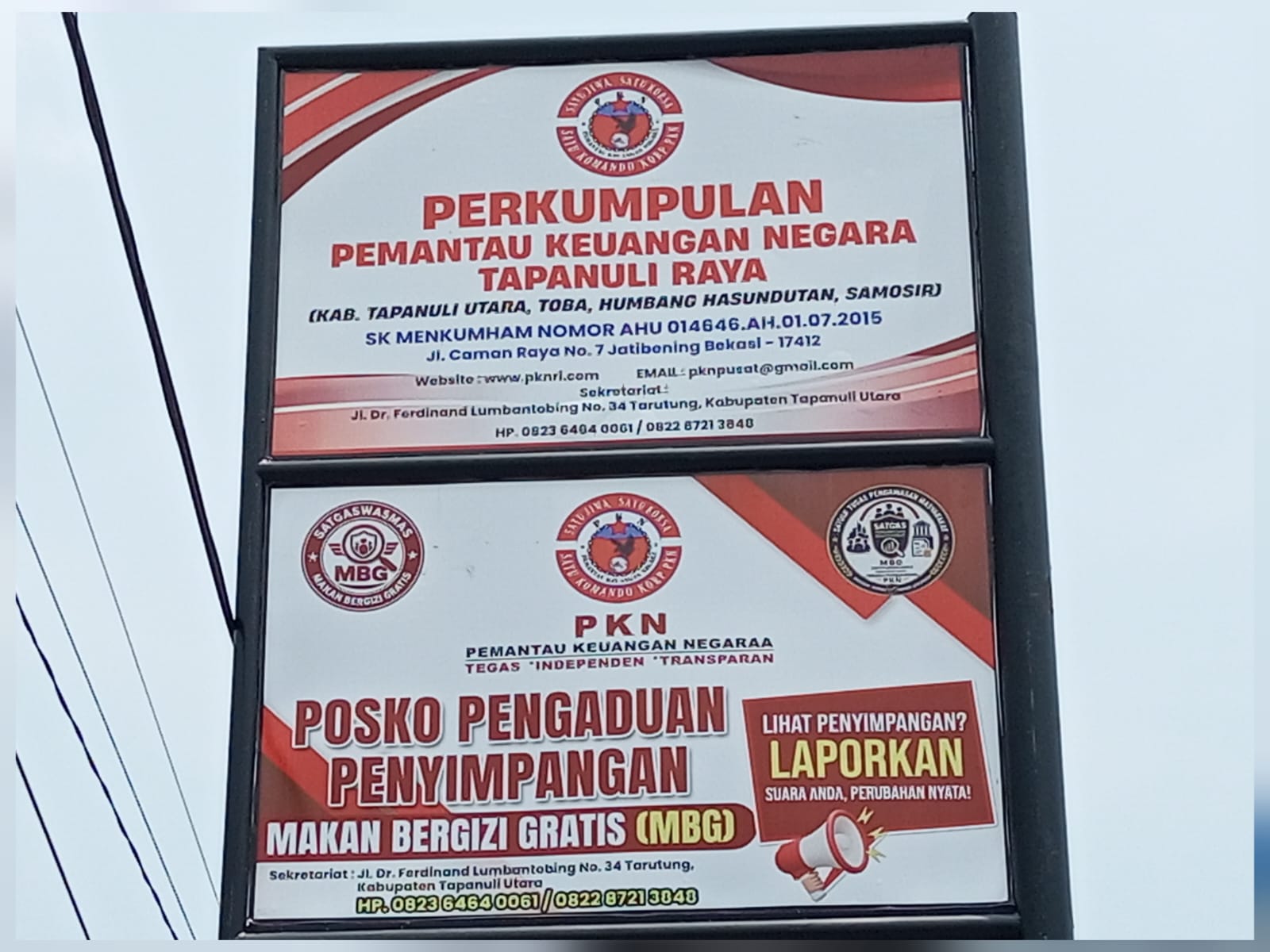 PKN - RI Tapanuli Raya dan Satgas MBG Satu Komando