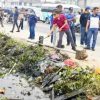 Sumbat Drainase Jalur Lintas Sumatera, Lapak Pedagang di Pasar Soegih Belilas Ditertibkan