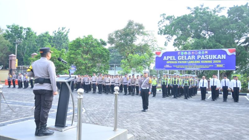 Polres Inhu Gelar Apel Pasukan Operasi Patuh Lancang Kuning 2026, Fokus Tingkatkan Keselamatan Berlalu Lintas