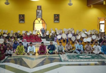 Meriahkan HUT ke-27 Siak, Ratusan Pelajar Ikuti Lomba Seni Kompang Tingkat SD-SMP