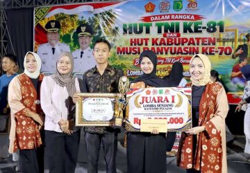 Semarak Penutupan Lomba Senjang dan Gaplek HUT ke-81 TNI dan HUT ke-70 Muba, Perkuat Sinergi TNI, Pemkab dan Rakyat