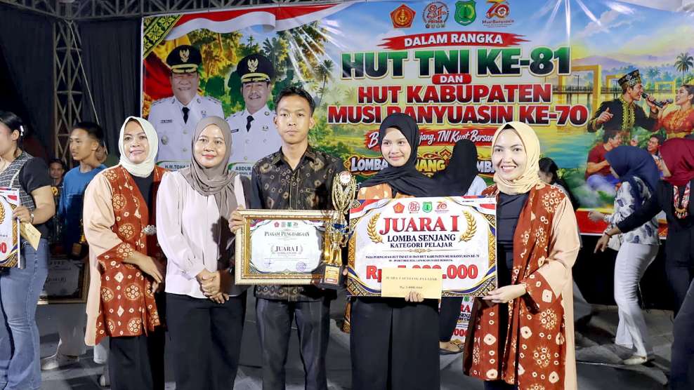 Semarak Penutupan Lomba Senjang dan Gaplek HUT ke-81 TNI dan HUT ke-70 Muba, Perkuat Sinergi TNI, Pemkab dan Rakyat