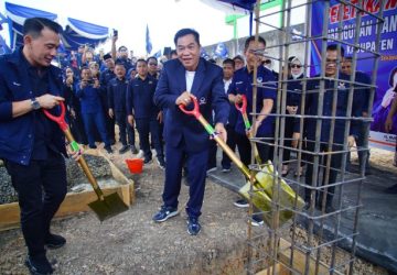 Bupati Toha Letakkan Batu Pertama Pembangunan Kantor DPD NasDem Muba