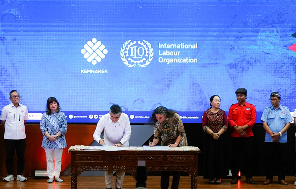 Hadapi Era AI dan Green Economy, Kemnaker-ILO Luncurkan Program Pekerjaan Layak 2026–2030