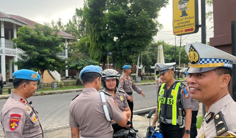 Disiplinkan Internal, Satlantas Polres Inhu Gelar Razia Personel Jelang Operasi Patuh LK 2026