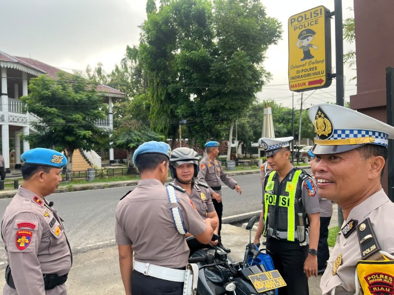 Disiplinkan Internal, Satlantas Polres Inhu Gelar Razia Personel Jelang Operasi Patuh LK 2026