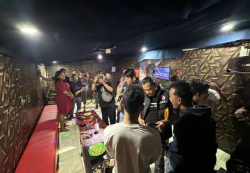 Razia THM Operasi Sarang Narkoba Polres Inhu, 1 Pengunjung Cafe Natural Pematang Reba Positif Metamfetamin Sabu Diamankan