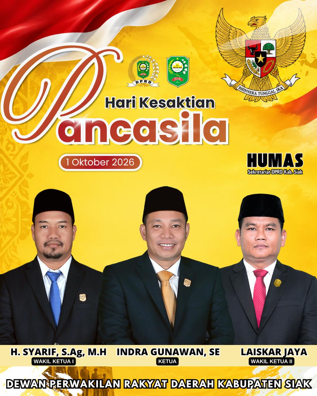 pipinan_dprd_siak_Hari Kesaktian Pancasila,