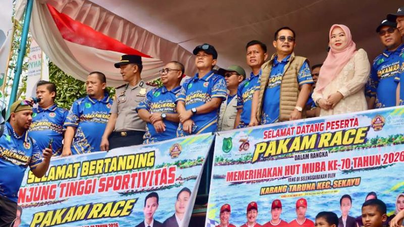 Wabup Muba Buka Resmi “Pakam Race” di Bailangu Timur, Karang Taruna Sekayu Usung Semangat Kemandirian Pemuda dan Pelestarian Sungai Musi