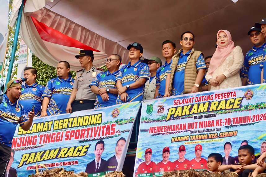 Wabup Muba Buka Resmi "Pakam Race" di Bailangu Timur, Karang Taruna Sekayu Usung Semangat Kemandirian Pemuda dan Pelestarian Sungai Musi